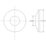 Отражатель Mcalpine 32 мм неглубокий, пластиковый F32S
