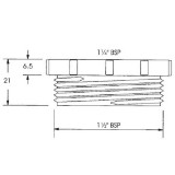 Переходник Mcalpine 1 1/4 ВР - 1 1/2 НР HC55
