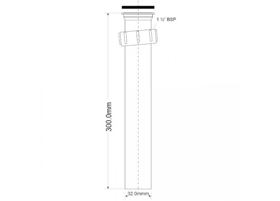 Вставка для сифона Mcalpine 1 1/2 ВР х 32 мм AST7N-30