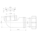 Отвод 90° Mcalpine 1 1/2 ВР х 40 мм 40FSD