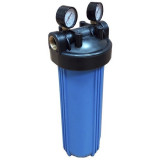 Колба фильтра Kristal Filter Big Blue 20 NT1 матовая с 2 манометрами 3301110