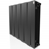 Радиатор биметаллический Royal Thermo PianoForte 500 мм - 6 секций (черный)