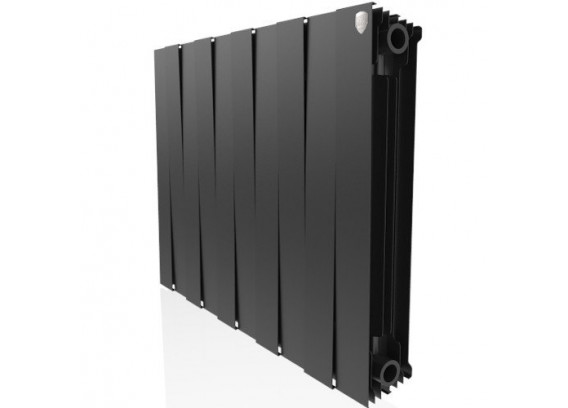 Радиатор биметаллический Royal Thermo PianoForte 500 мм - 12 секций (черный)