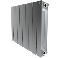 Радиатор биметаллический Royal Thermo PianoForte 500 мм - 12 секций (серебристый)