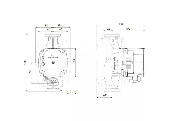 Циркуляционный насос Grundfos ALPHA 1 L 25-60 99199612