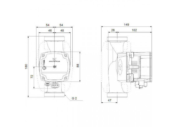 Циркуляционный насос Grundfos ALPHA 1 L 32-40 99199613