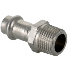 Соединитель Valtec 12 мм х 1/2" НР из нержавеющей стали VTi.901.I.001204