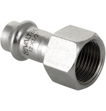 Соединитель Valtec 12 мм х 1/2" ВР из нержавеющей стали VTi.902.I.001204