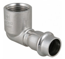 Отвод пресс Valtec 18 мм х 3/4 ВР из нержавеющей стали VTi.952.I.001805