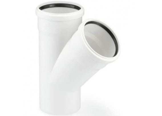 Тройник канализационный Rehau Raupiano Plus 90 х 90 мм 45° 11232941001