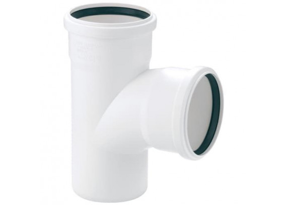 Тройник канализационный Rehau Raupiano Plus 90 х 90 мм 87° 11233041001