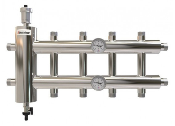 Коллектор распределительный Rilano Inox на 5 контуров GSK 40-5