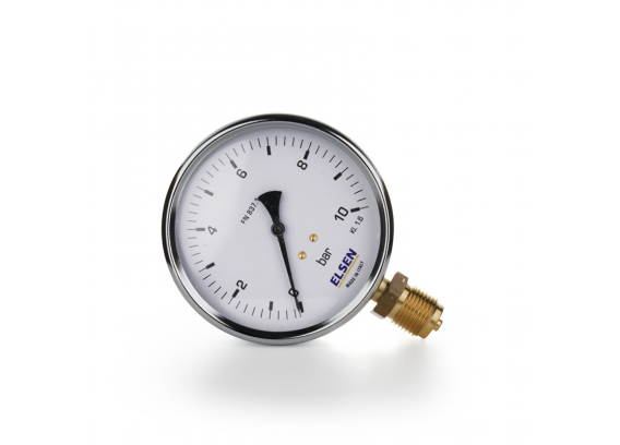Манометр радиальный Elsen, Ø 100, 1/2", 10 бар
