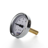 Термометр Elsen биметаллический, осевой, Ø 63, 1/2", шток-50 мм, D штока 9 мм