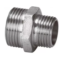 Ниппель переходной Elsen, НН 3/4"×1", латунь с покрытием олова