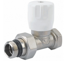 Вентиль отсекающий Elsen, прямой, 1/2" — 1/2", ВН, никелированный