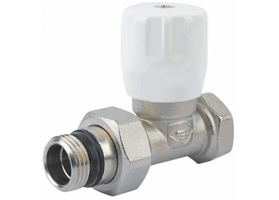 Вентиль отсекающий Elsen, прямой, 1/2" — 1/2", ВН, никелированный