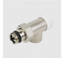 Вентиль отсекающий Elsen, осевой, 1/2" — 1/2", ВН, никелированный