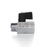 Кран шаровой Elsen латунный прямой MINI, HВ 3/8" — 3/8", ручка флажок