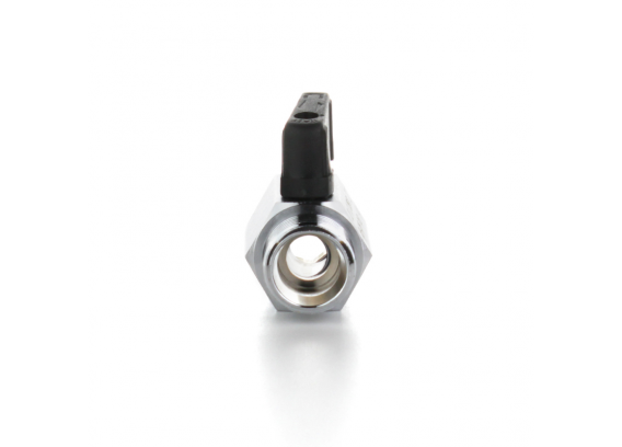 Кран шаровой Elsen латунный прямой MINI, HВ 3/8" — 3/8", ручка флажок
