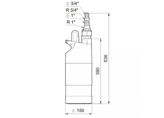 Насос погружной для колодца Grundfos SB 3-45 A 97686705