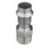 Соединитель Valtec 15 мм х 1/2" НР из нержавеющей стали VTi.901.I.001504