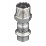 Соединитель Valtec 15 мм х 1/2" НР из нержавеющей стали VTi.901.I.001504