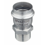 Соединитель Valtec 28 мм х 3/4" НР из нержавеющей стали VTi.901.I.002805