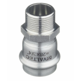 Соединитель Valtec 28 мм х 3/4" НР из нержавеющей стали VTi.901.I.002805