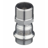 Соединитель Valtec 22 мм х 1" НР из нержавеющей стали VTi.901.I.002206