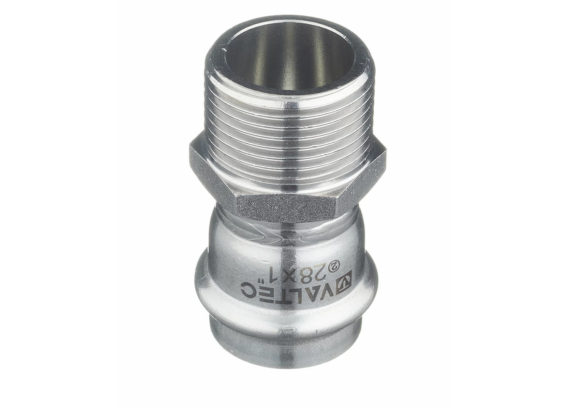 Соединитель Valtec 28 мм х 1" НР из нержавеющей стали VTi.901.I.002806