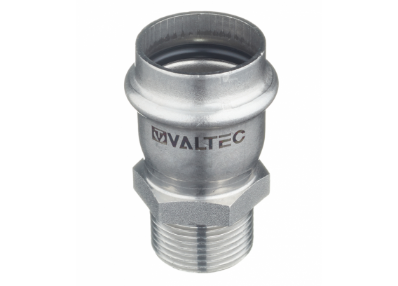 Соединитель Valtec 35 мм х 1" НР из нержавеющей стали VTi.901.I.003506