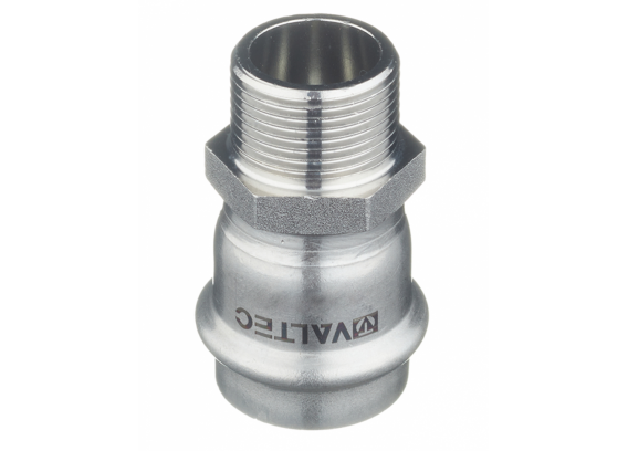 Соединитель Valtec 35 мм х 1" НР из нержавеющей стали VTi.901.I.003506