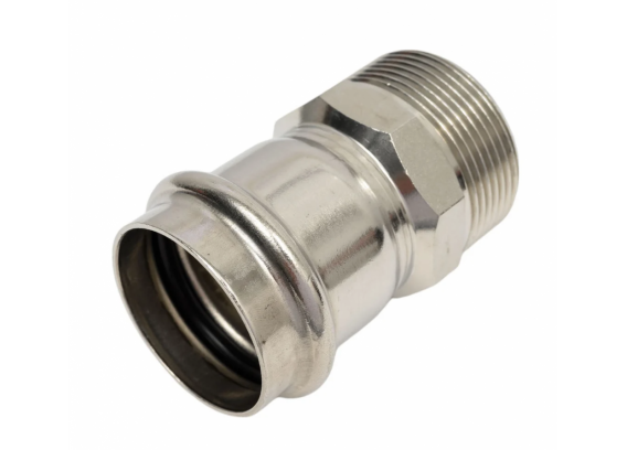 Соединитель Valtec 42 мм х 1 1/2" НР из нержавеющей стали VTi.901.I.004208