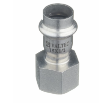 Соединитель Valtec 15 мм х 1/2" ВР из нержавеющей стали VTi.902.I.001504