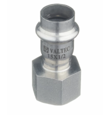 Соединитель Valtec 15 мм х 1/2" ВР из нержавеющей стали VTi.902.I.001504