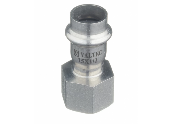 Соединитель Valtec 15 мм х 1/2" ВР из нержавеющей стали VTi.902.I.001504