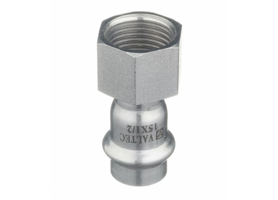 Соединитель Valtec 15 мм х 1/2" ВР из нержавеющей стали VTi.902.I.001504