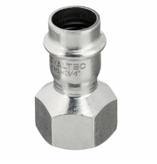 Соединитель Valtec 18 мм х 3/4" ВР из нержавеющей стали VTi.902.I.001805