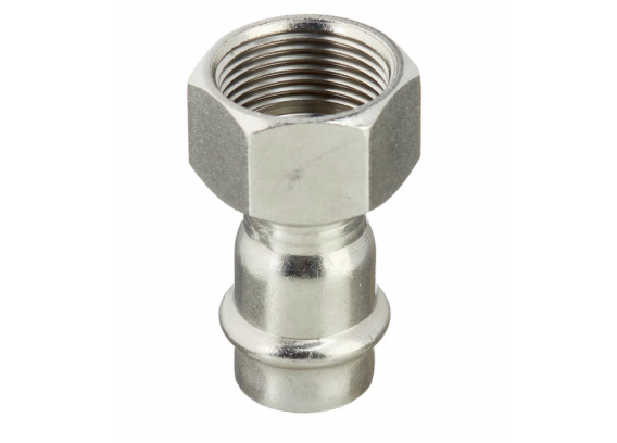Соединитель Valtec 18 мм х 3/4" ВР из нержавеющей стали VTi.902.I.001805