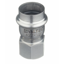 Соединитель Valtec 22 мм х 1/2" ВР из нержавеющей стали VTi.902.I.002204