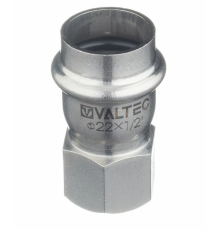 Соединитель Valtec 22 мм х 1/2" ВР из нержавеющей стали VTi.902.I.002204