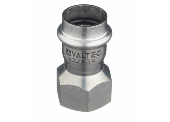 Соединитель Valtec 22 мм х 3/4" ВР из нержавеющей стали VTi.902.I.002205