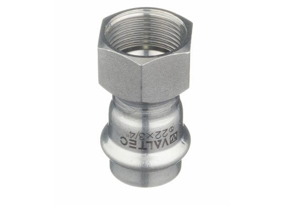 Соединитель Valtec 22 мм х 3/4" ВР из нержавеющей стали VTi.902.I.002205