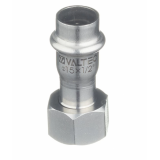 Соединитель Valtec 12 мм х 1/2" с накидкой гайкой из нержавеющей стали VTi.908.I.001204