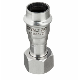 Соединитель Valtec 18 мм х 1/2" с накидной гайкой из нержавеющей стали VTi.908.I.001804
