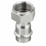 Соединитель Valtec 18 мм х 3/4" с накидной гайкой из нержавеющей стали VTi.908.I.001805