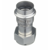 Соединитель Valtec 22 мм х 3/4" с накидной гайкой из нержавеющей стали VTi.908.I.002205