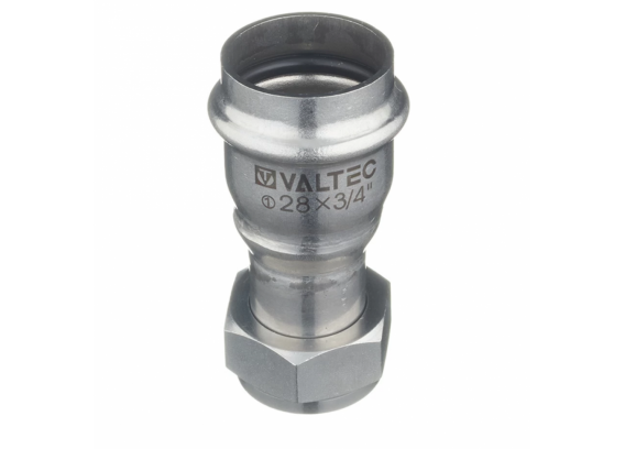 Соединитель Valtec 28 мм х 3/4" с накидной гайкой из нержавеющей стали VTi.908.I.002805