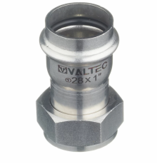 Соединитель Valtec 35 мм х 1 1/4" с накидной гайкой из нержавеющей стали VTi.908.I.003507